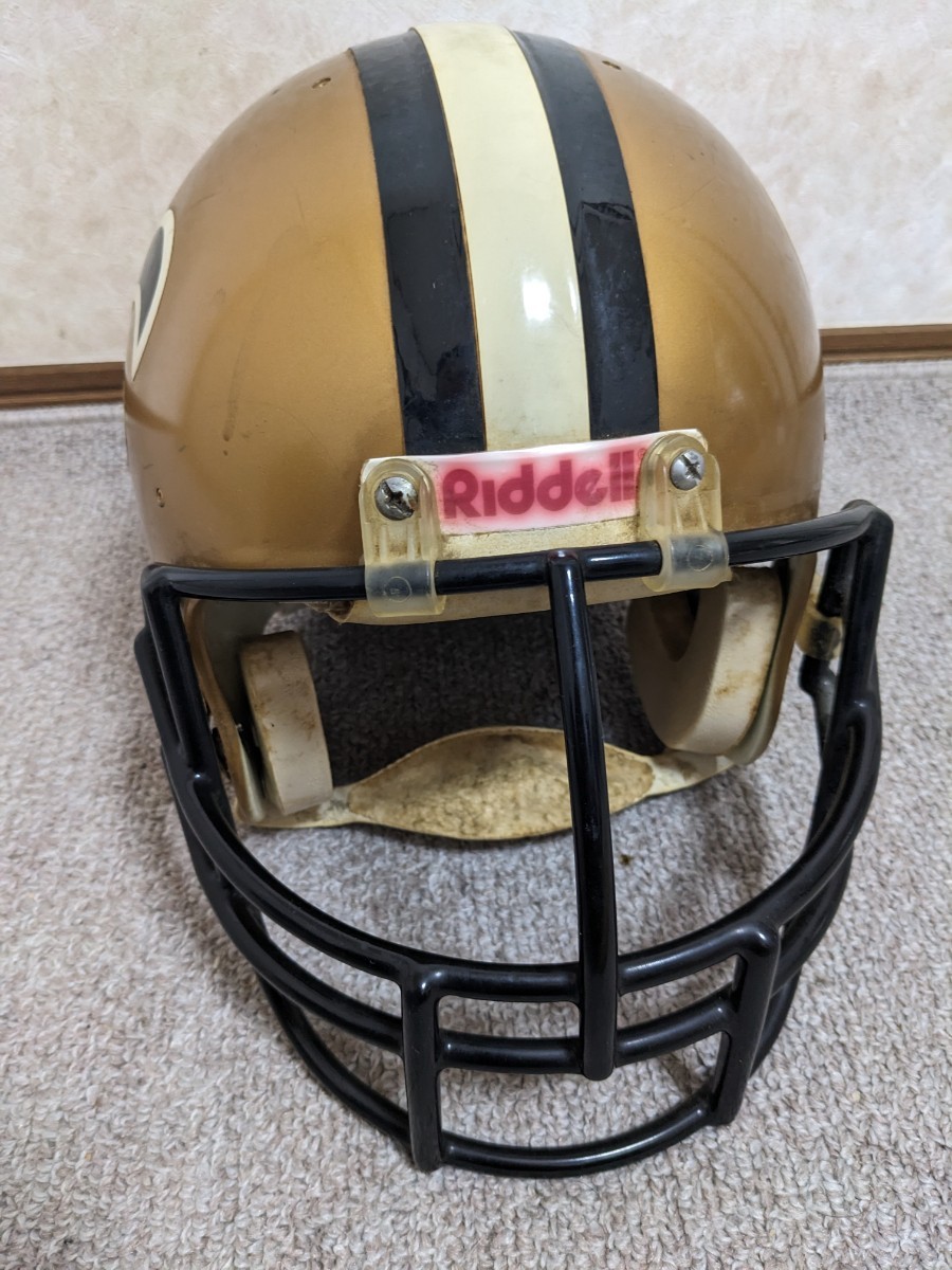 【傷や汚れあり】アメリカンフットボール ヘルメット Riddell 7 1/4サイズ アメフト 防具 中古 現状B 152の落札情報詳細