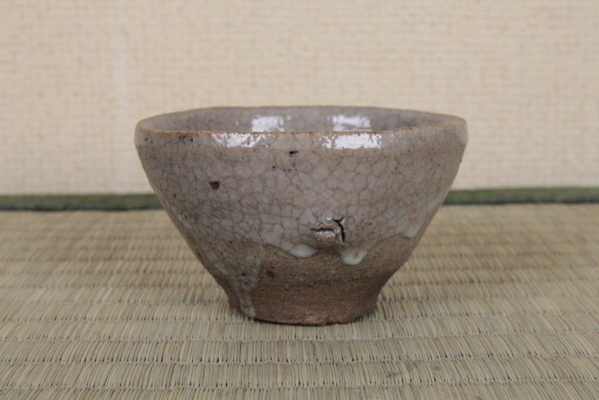 嵯峨野 大覚寺窯 和泉良法 刷毛目 花生