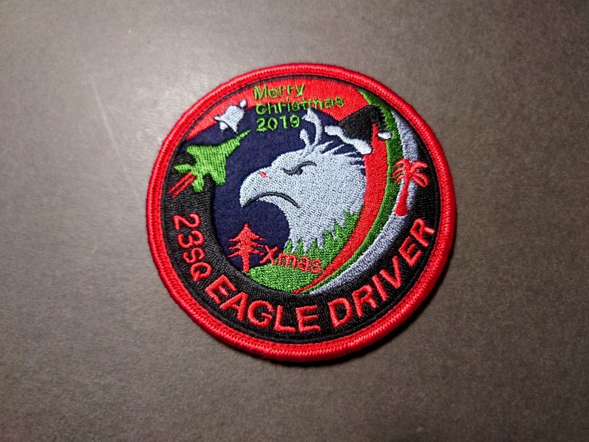 【未使用】航空自衛隊 第23飛行隊 F15 イーグルドライバー ホリデーパッチ クリスマス 新田原基地 アグレッサーeagle driver