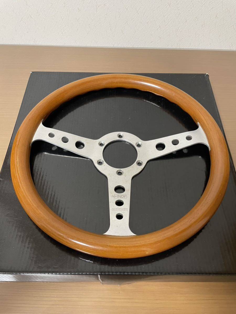 MOMO モモ SUPER INDY ウッドステアリング 07-95 34φ 中古