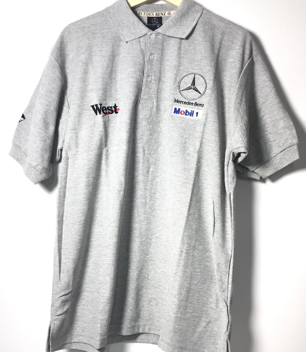新品タグ付き Mercedes-Benz MOBILEポロシャツ　XL相当 未使用】未使用 Mercedes-Benz メルセデス ベンツ Mobil1 モービル