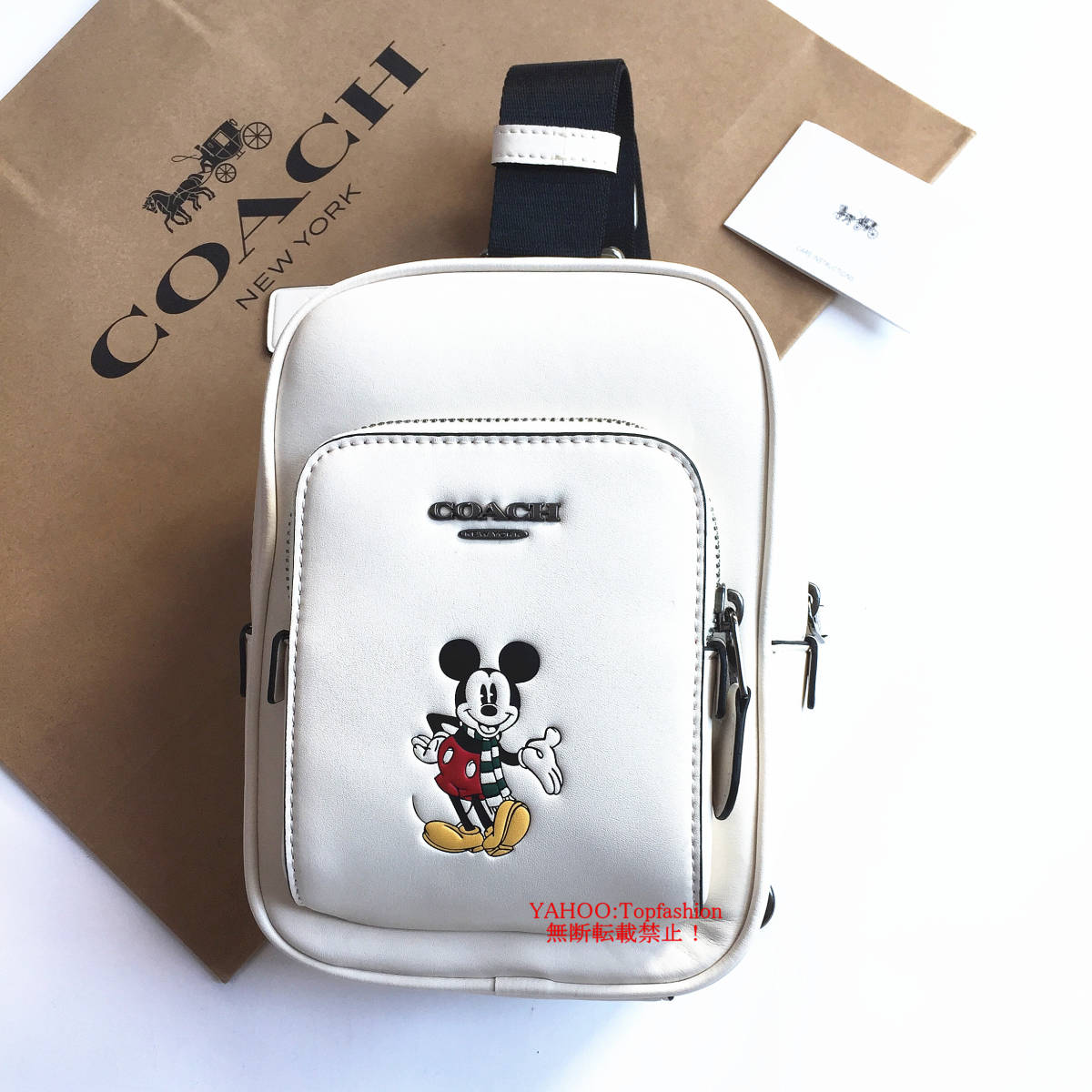 未使用】☆新品☆コーチバッグ COACH x DISNEY CM026 トラック パック 