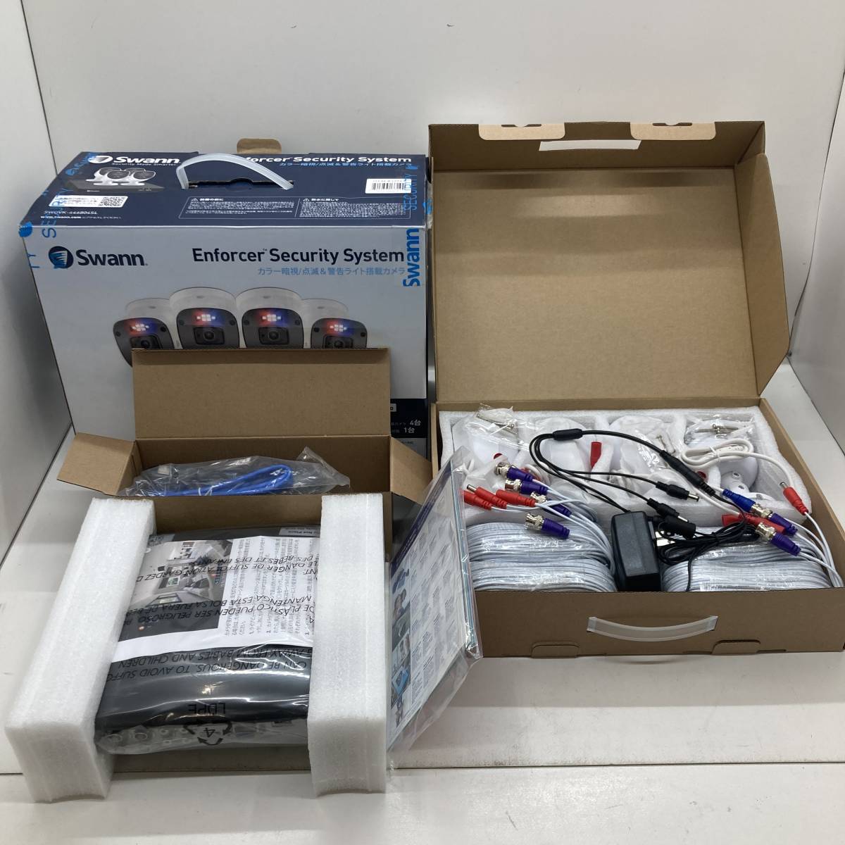 Swann カラー暗視 点滅 警告ライト搭載カメラ セキュリティ 防犯カメラ