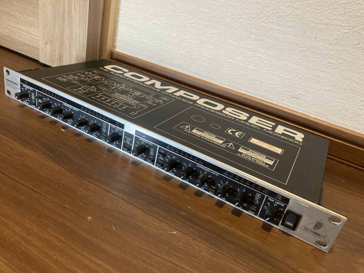 【やや傷や汚れあり】BEHRINGER COMPOSER MDX2000 動画有 Dual Compressor / Limiter ベリン