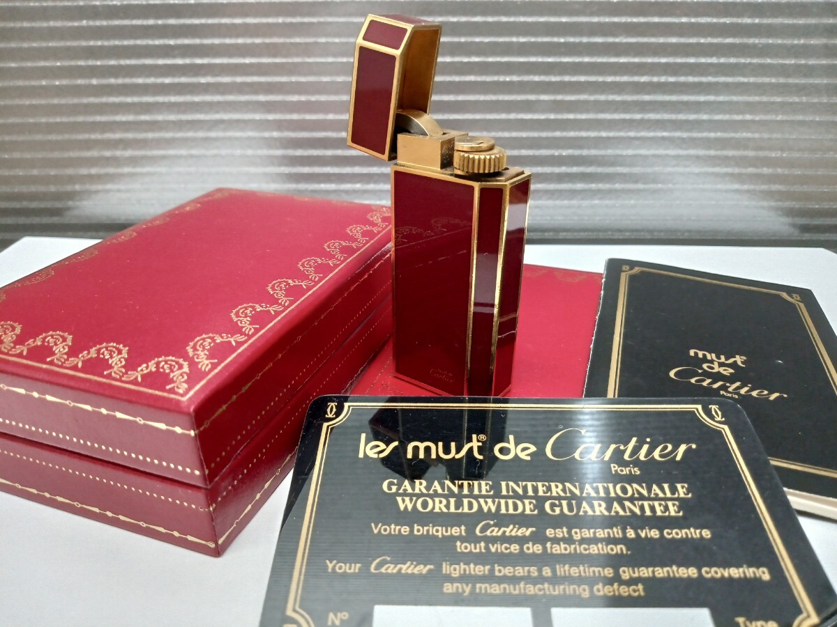 希少】Cartier トリニティ ボルドー カルティエ ガスライター