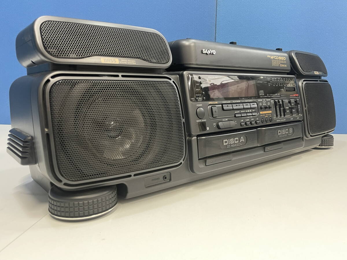 【SANYO】サンヨー PH-WCD 950 ツインCDダブルカセットズシーン SANYO】サンヨー PH-WCD 950 ツインCDダブルカセットズシーン
