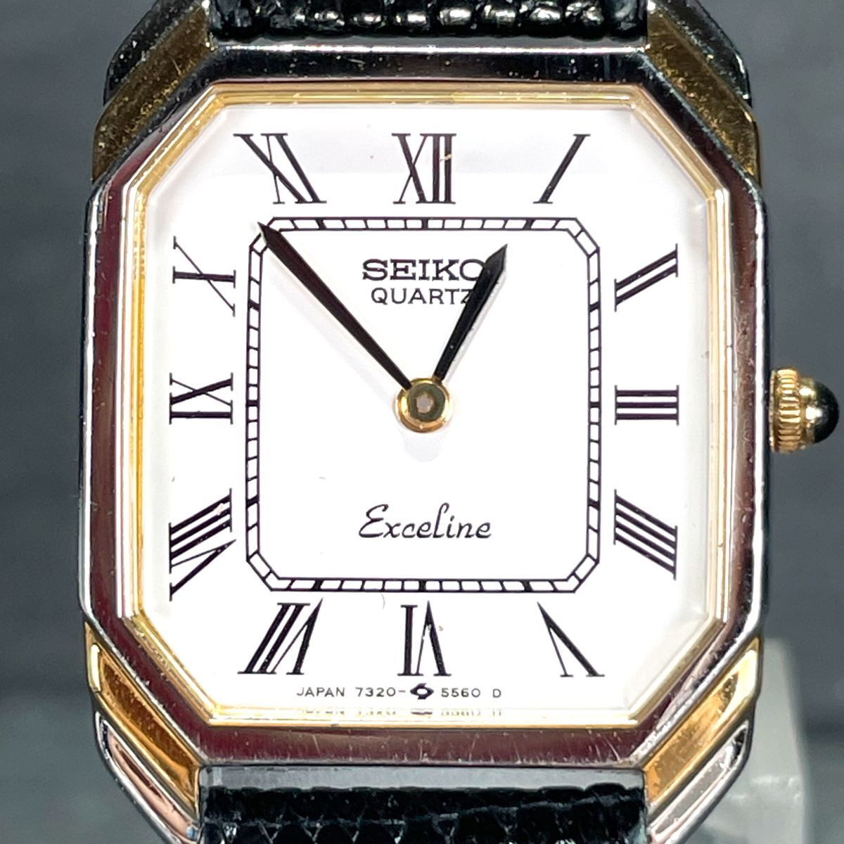 極美品 SEIKO エクセリーヌ ラウンド シルバー レディース腕時計