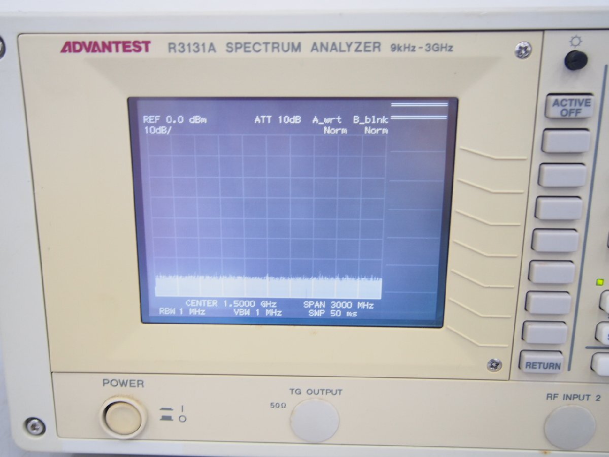 ADVANTEST R3131A スペクトラムアナライザ 9kHz-3GHz スペクトラムアナライザ｜Hitech&Facility ADVANTEST R3131A