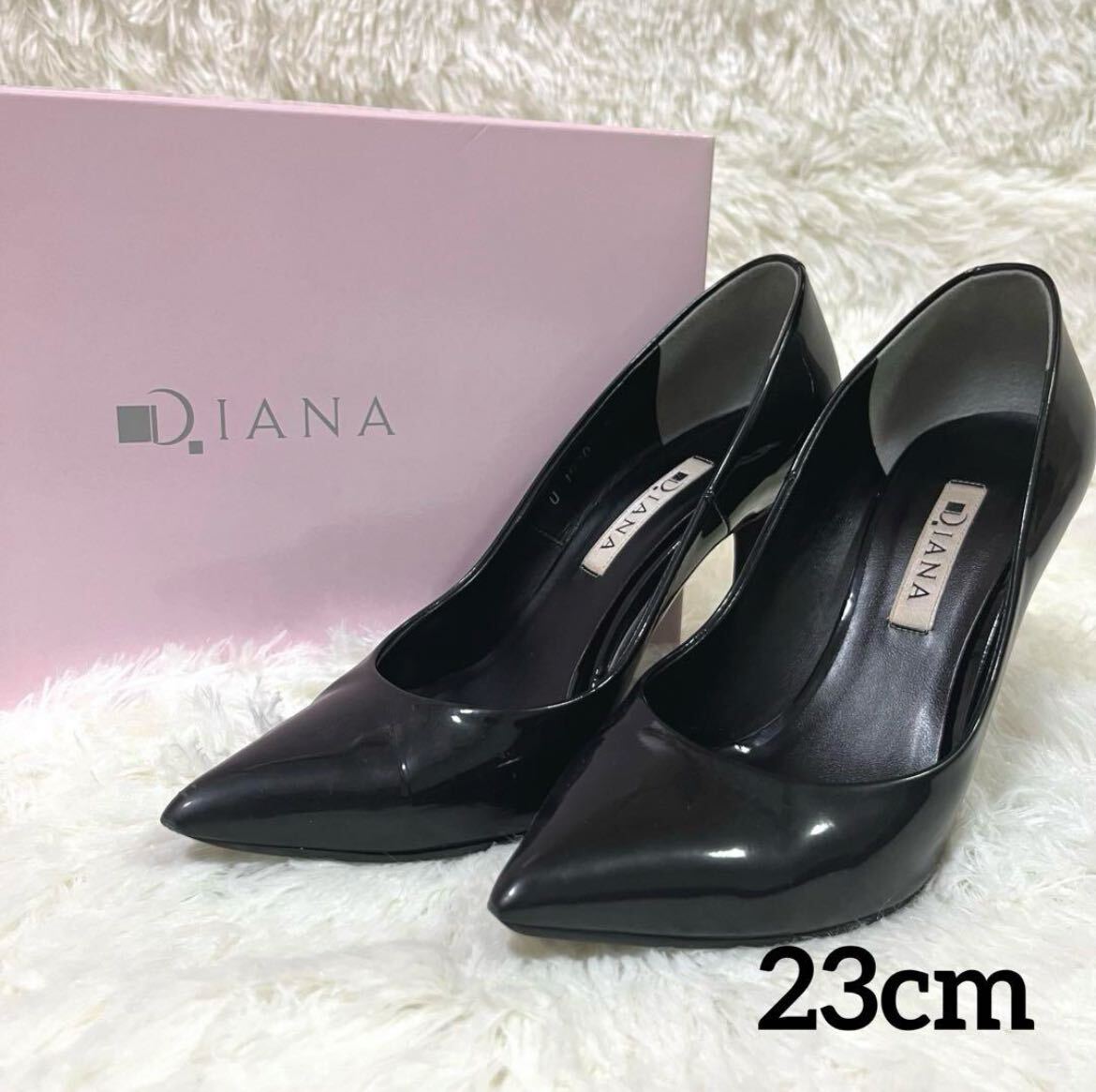 DIANAダイアナ パンプス 23cm DIANA ダイアナ ボタニカル柄パンプス