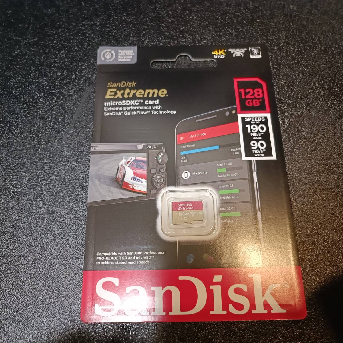【未使用】Sandisk Extreme(190MB/s) microSDXC 128GBの落札情報詳細 - Yahoo!オークション落札価格 ...