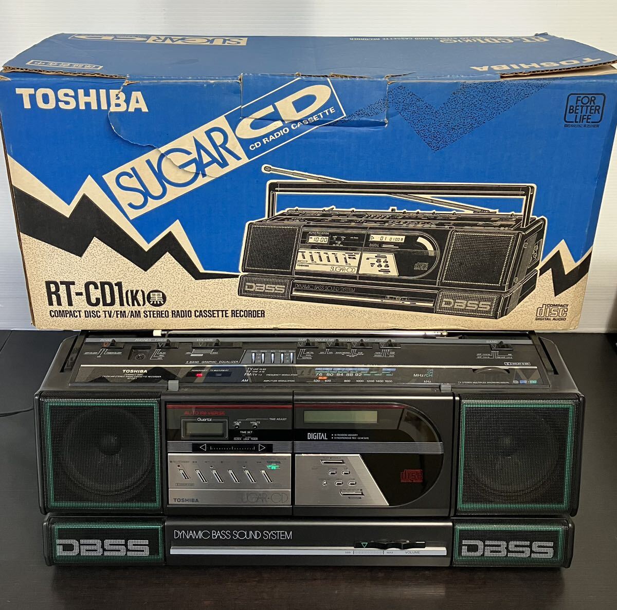 東芝 TOSHIBA 東芝 CDラジカセ RT-CD1 日本製 ジャンク 【公式通販】