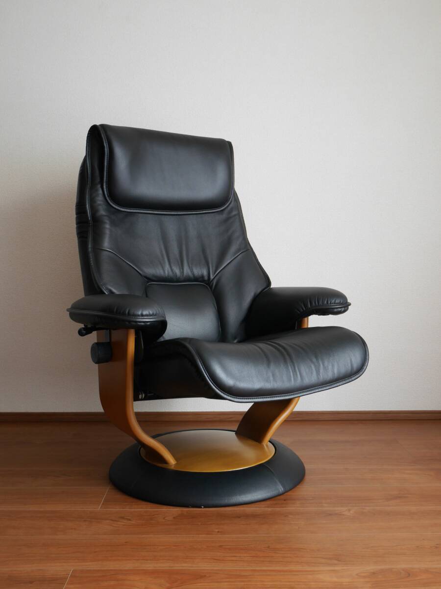 11月限定 マルニ木工 本革 リクライニングチェア