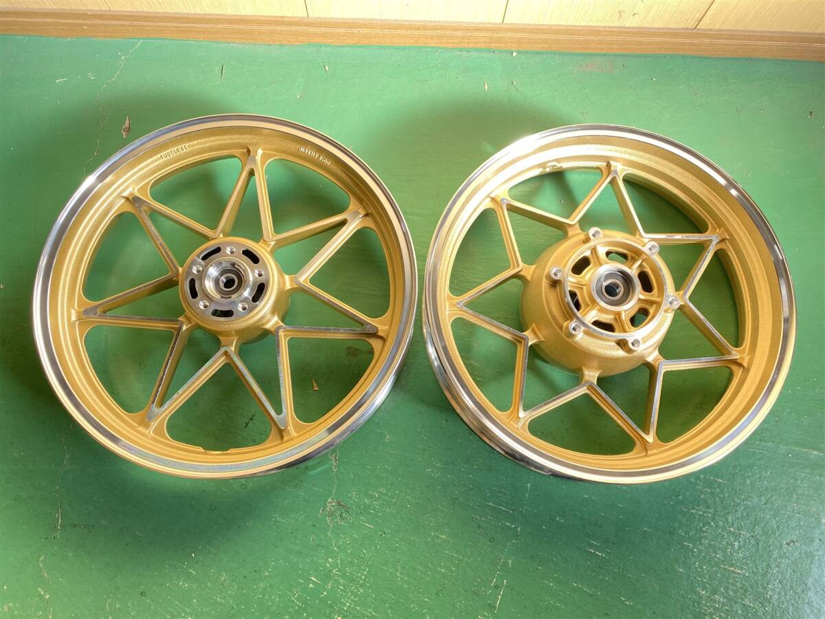 ゼファーX ホイール前後セット 金 Gold 外装 パーツ 新品未使用品★ ゼファーX ホイール前後セット 金 Gold 外装 パーツ 新品未使用