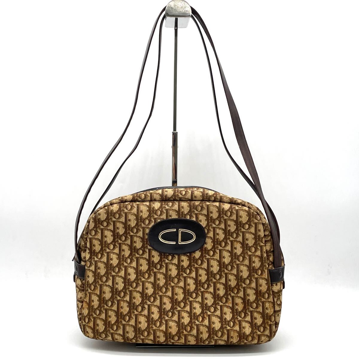 美品】ディオール ショルダーバッグ 2way トロッター ゴールド金具  