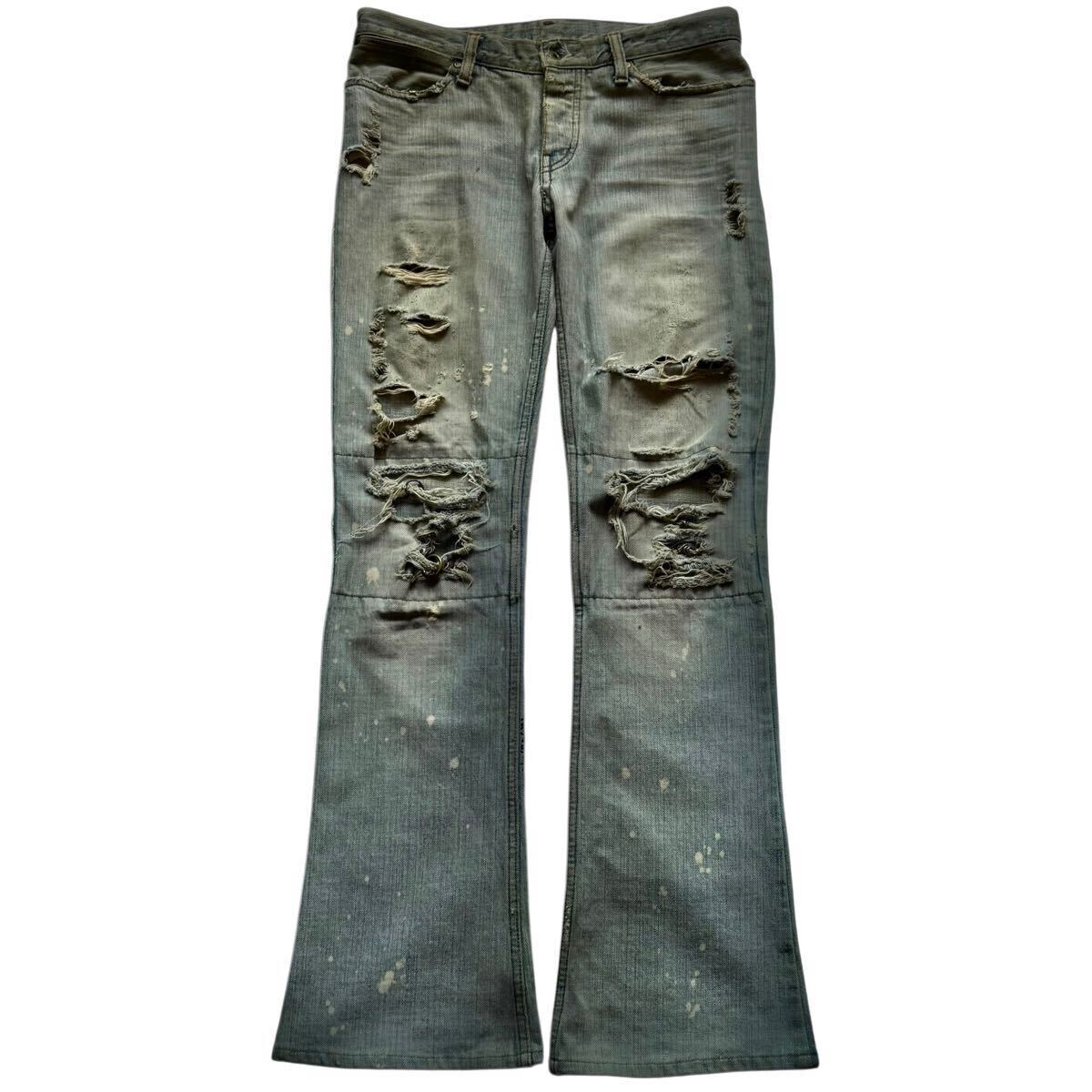 【やや傷や汚れあり】If Six Was Nine Archive MUD MAX Denim Pants Jeans イフシックスワズナイン ...