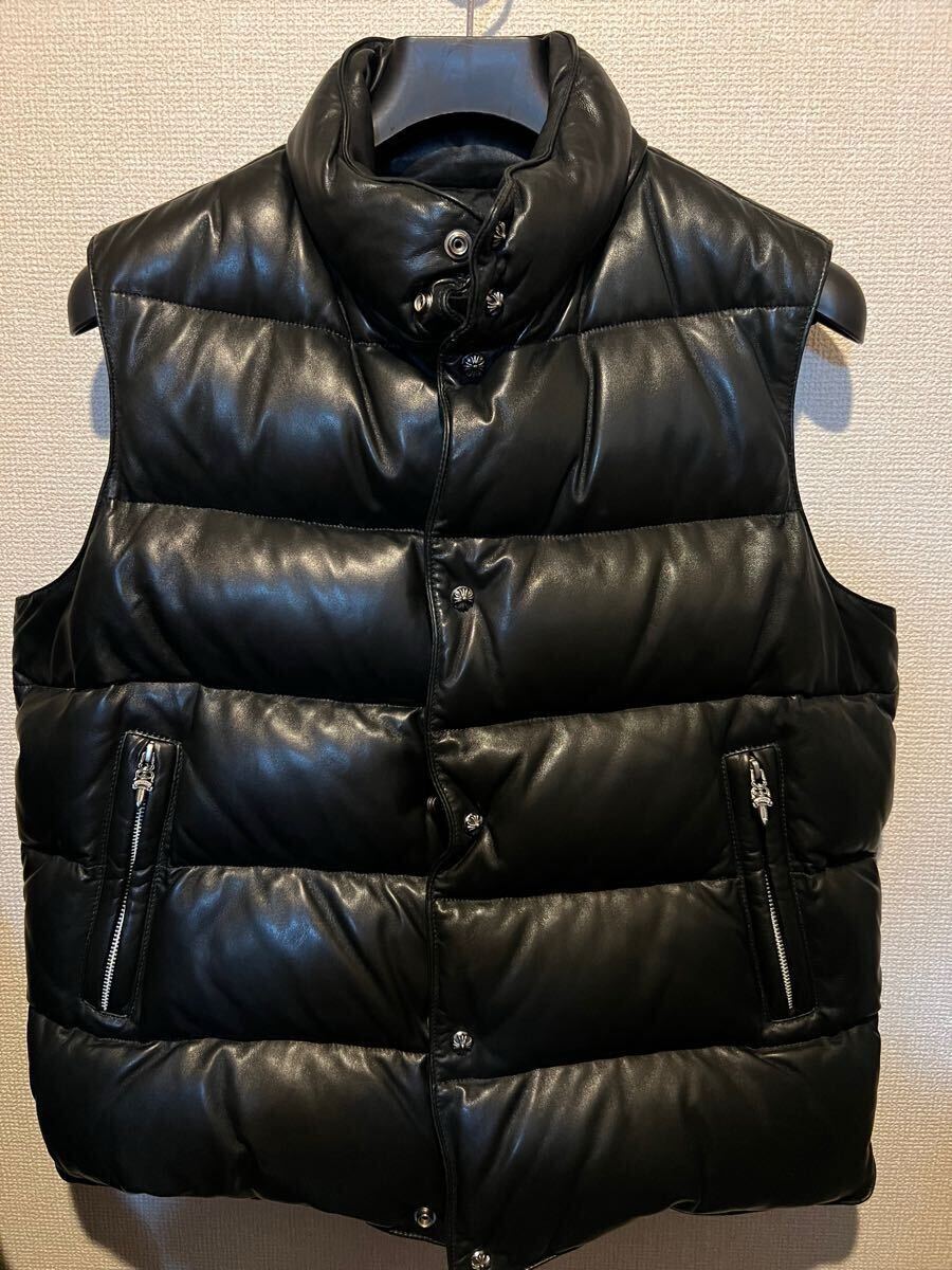 未使用に近い】CHROME HEARTS STIFF ダウンベスト Lサイズ 極美品 希少 未使用に近い】CHROME HEARTS STIFF ダウンベスト Lサイズ 極美品 希少