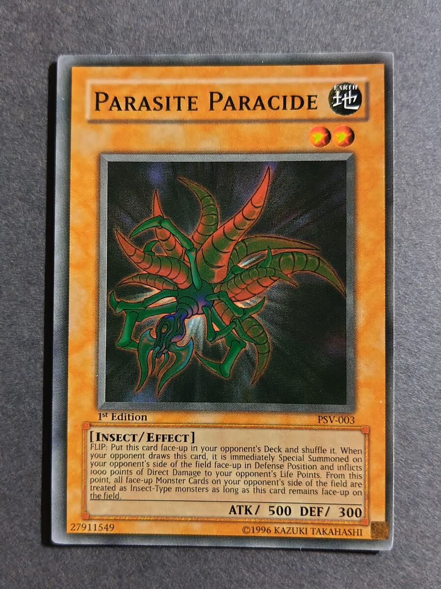 【目立った傷や汚れなし】遊戯王Yu-Gi-Oh北米英語版【PSV-003 PARASITE PARACIDE】1ST Edition ...