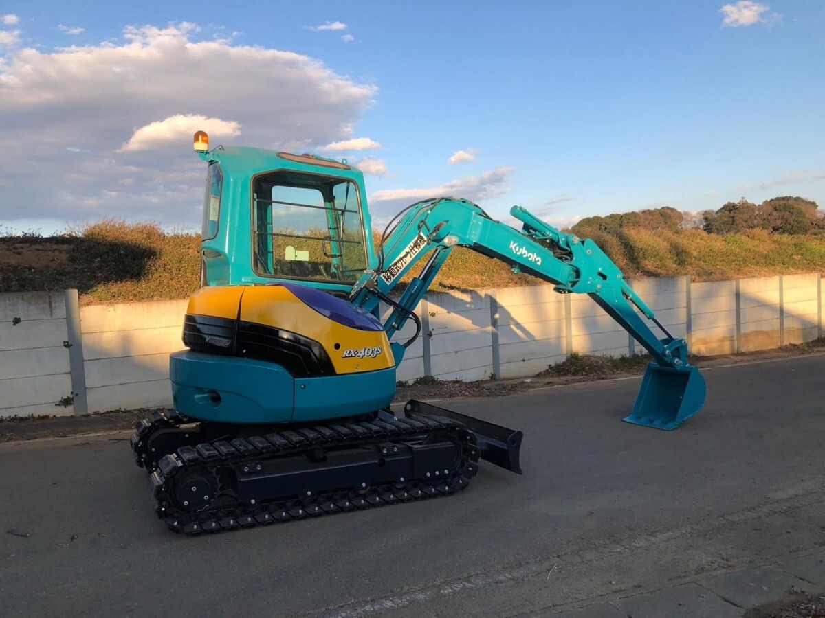 S-0077】クボタ RX-405 4トンクラス 4wayパターン アームクレーン0.9t