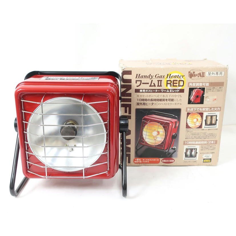 希少◾️絶版品ユニフレーム　ワームⅡ RED ハンディガスヒーター ユニフレーム ワームⅡ RED ハンディガスヒーター ユニフレーム ワーム