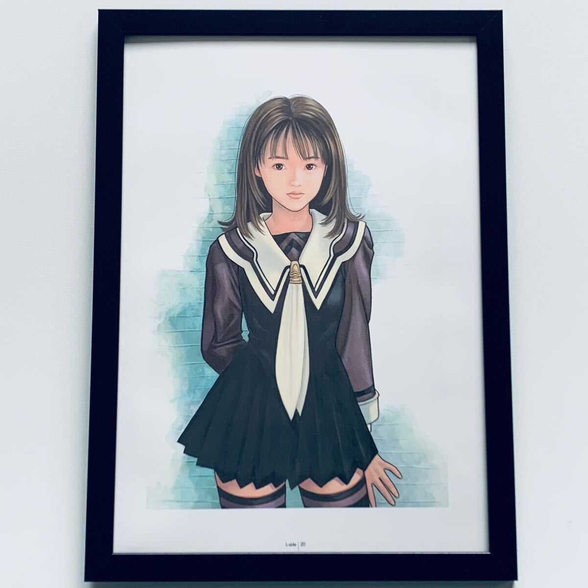 I\"sアイズ 葦月伊織 カラーイラスト 直筆サイン色紙 I