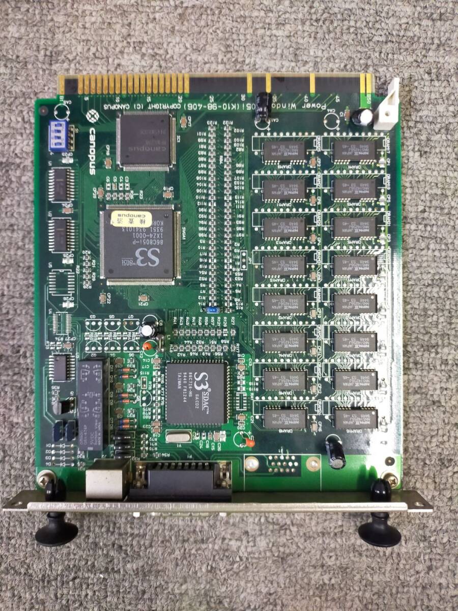 E23-20250626-55　CANOPUS 「 Power Window 805i K10-98-406 」 Cバス グラフィックアクセラレータ ★ カノープス ボード カード PC98の1番目の画像