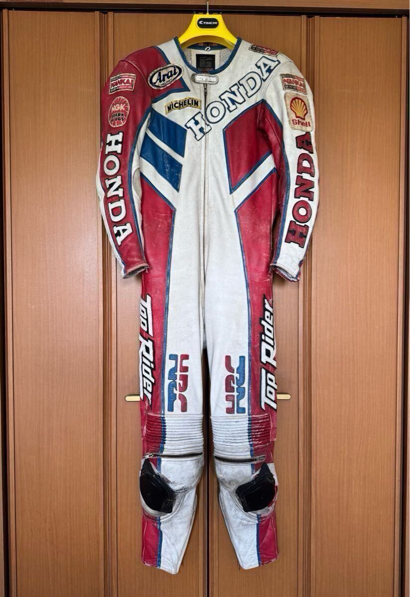 南海Top Rider レザー バイクツナギ Lサイズ ホワイト/ブルー/レッド 南海Top Rider レザー バイクツナギ Lサイズ ホワイト⁄ブルー⁄レッド