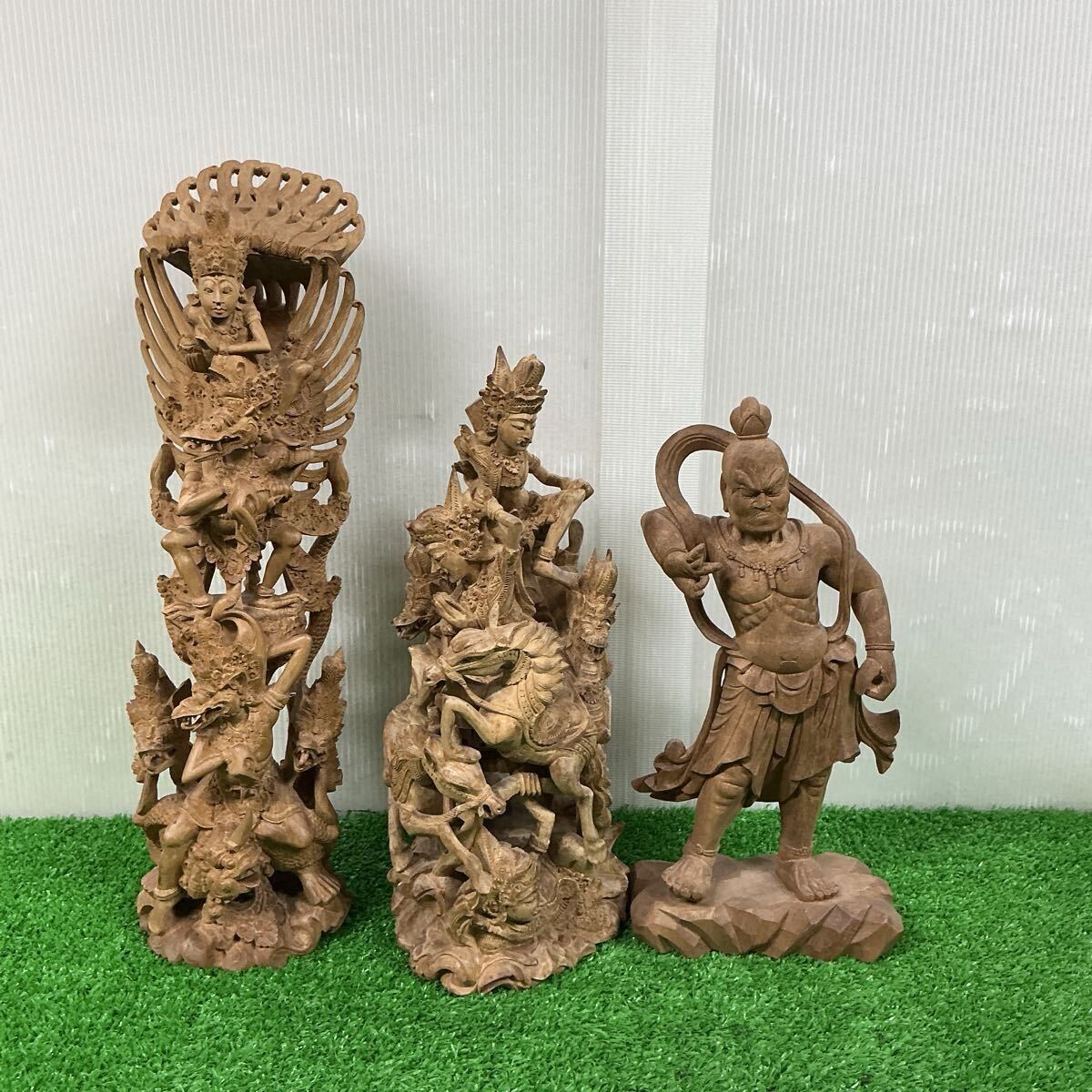 バリ島 アンティーク 木彫像 シンガ像 置物 インテリア インドネシア
