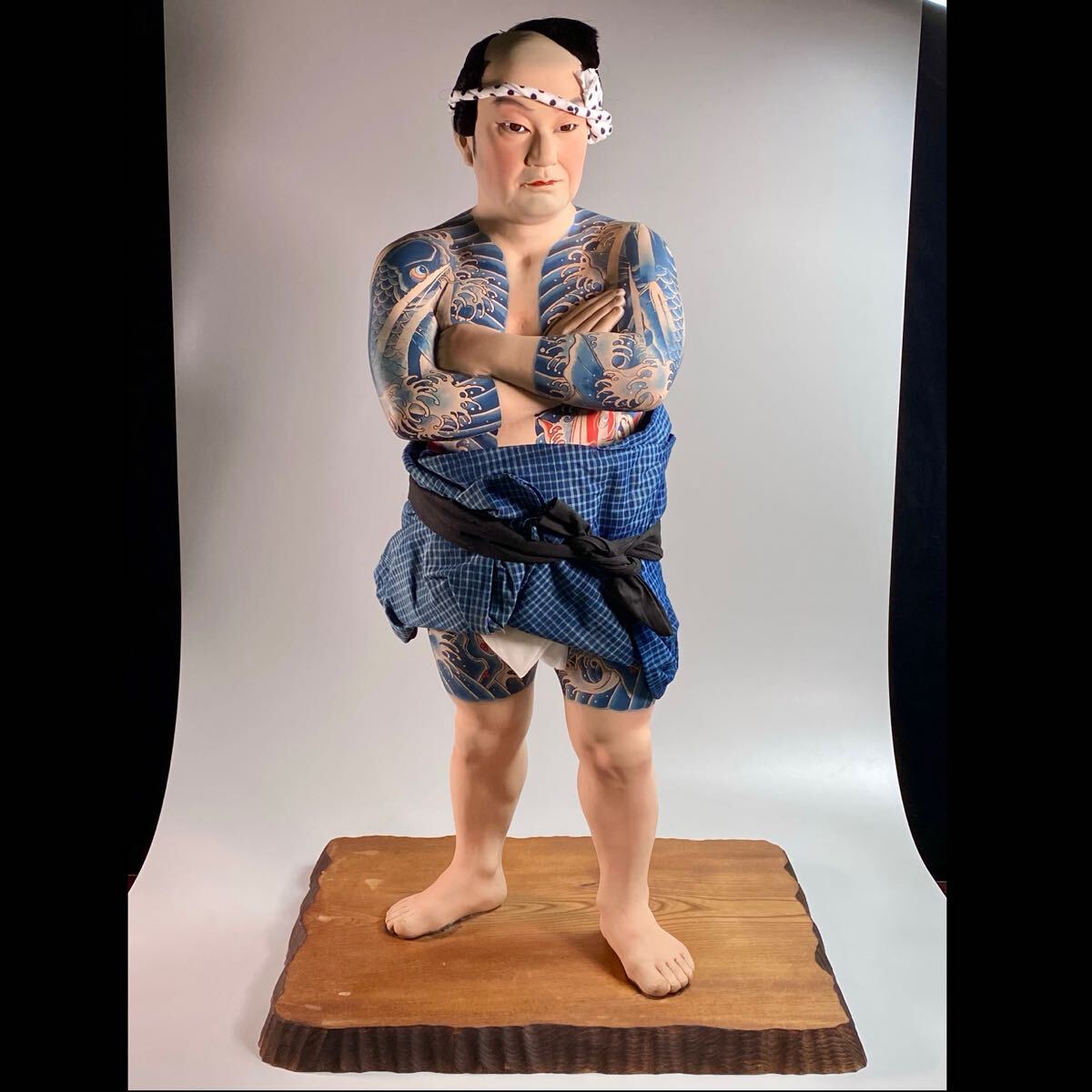 博多人形 刺青遊女 底付き 春画 郷土玩具 博多人形 刺青遊女 底付き