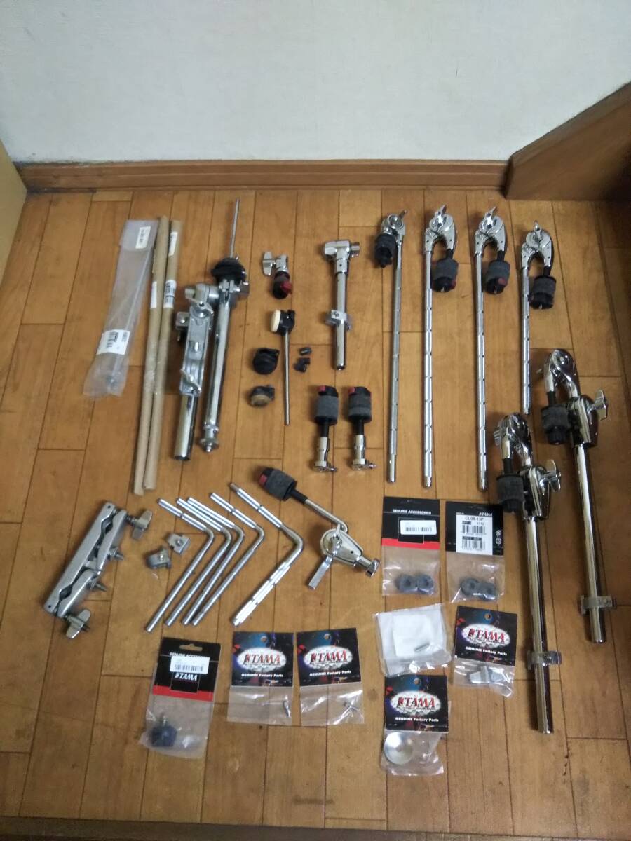 タマユーザー必見！HHクラッチ、クローズハット、シンバルホルダー等まとめて！【TAMA】ハードウェアたくさん！の1番目の画像