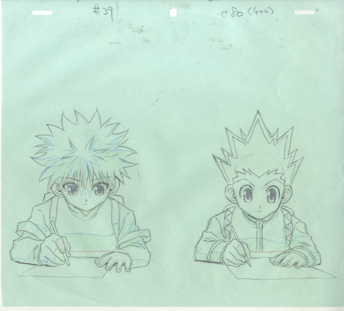 g２４　ハンターハンター直筆レイアウト修正動画など【ヒソカとクラピカ】合計4枚 HUNTER×HUNTER HUNTER×HUNTER 直筆レイアウト修正 直筆レイアウト