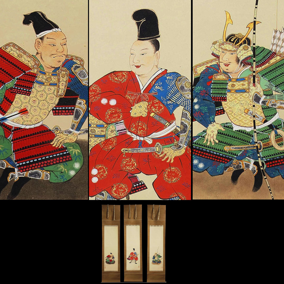 甲冑師 初代 加藤一冑作 『藤原秀郷 十三間巖星の兜』ミニ兜 共箱の