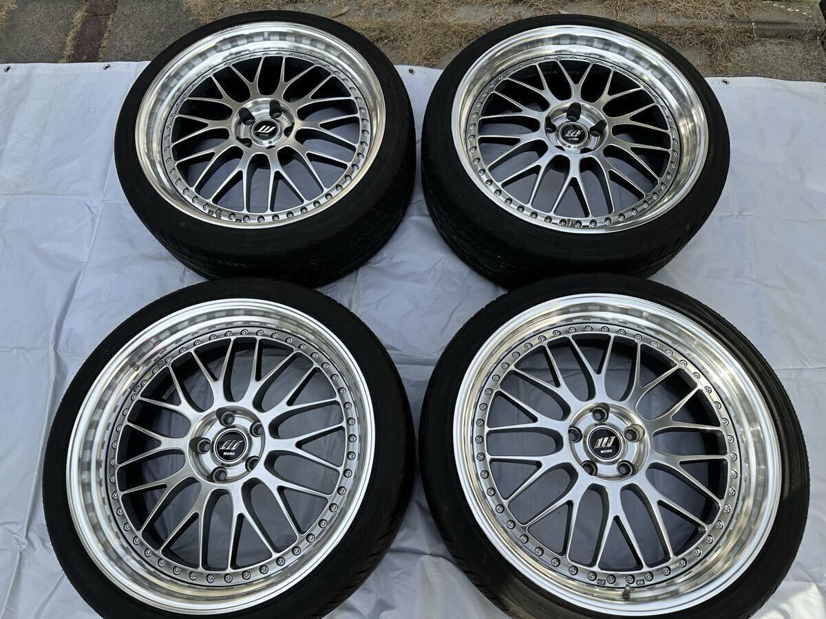 美 WORK ZISTANCE W5S 19インチ 9.5J+16 10.5J+16 PCD120 ハブ径72.6