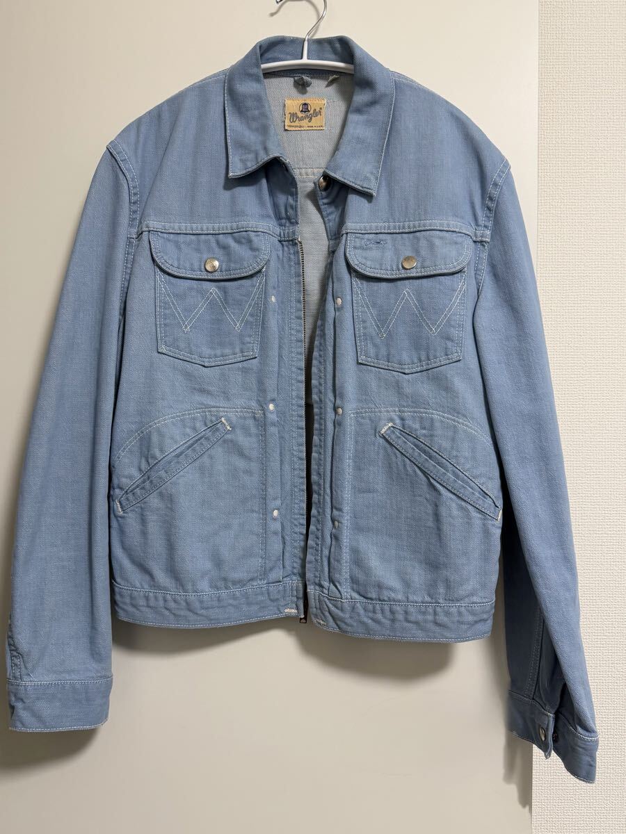 70s 初期 Wrangler ラングラー デニム ワーク ジャケット Gジャン