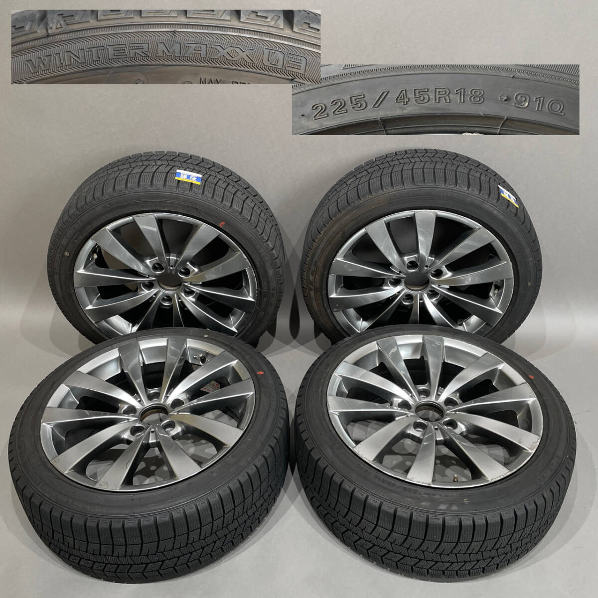 中古】トヨタ ヴァンガード 純正 18インチ 7.5J +39 PCD114.3 5H AW＆