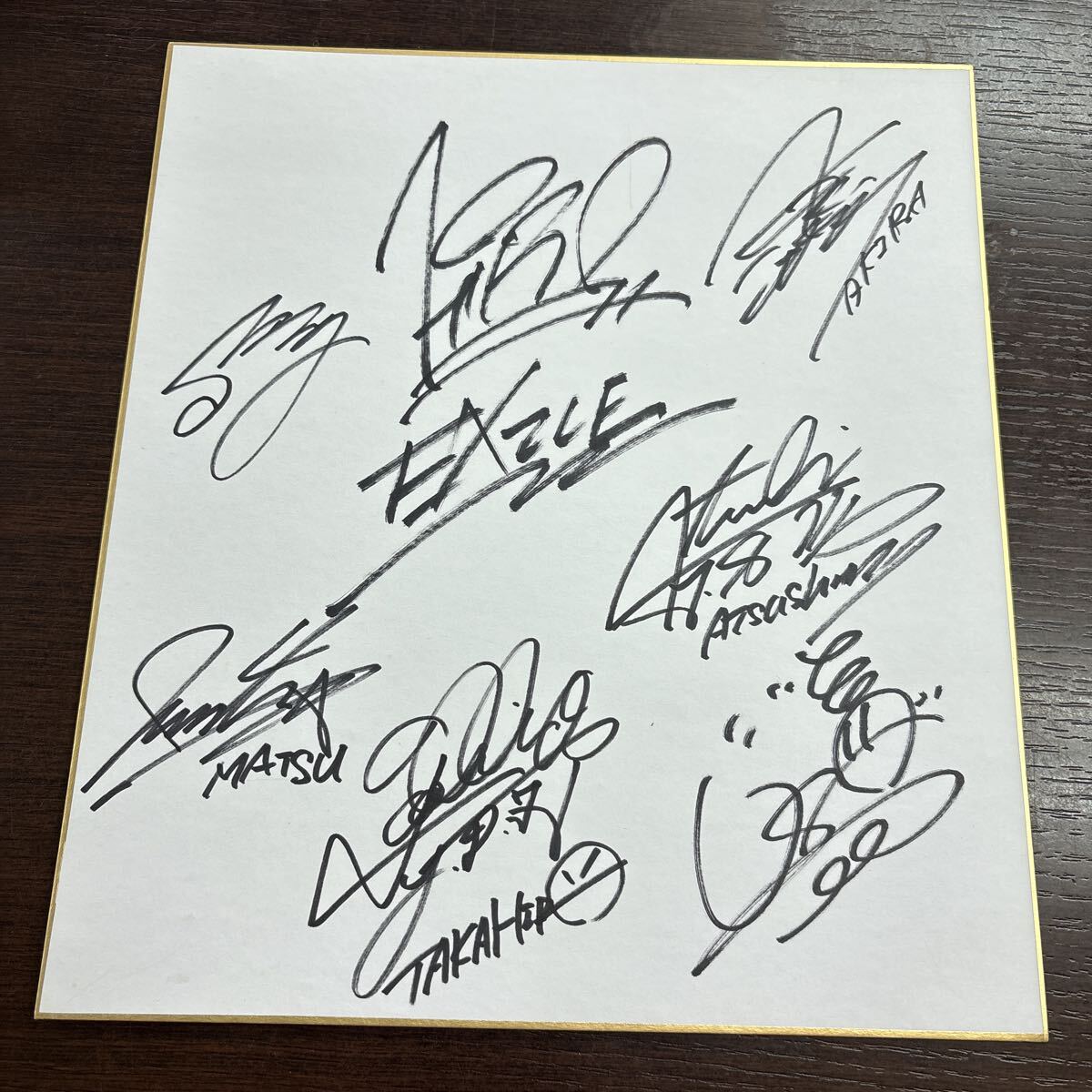 EXILE エグザイル 第一章 EXILE 直筆サイン 色紙 SHUN ATSUSHI HIRO