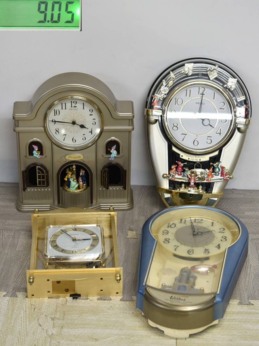 中古】CITIZEN/シチズン メロディー 全6曲付き 電波時計 壁掛け時計