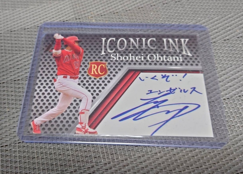 大谷翔平 プホルス トラウト プリントサインカード Topps NOW 2018.7