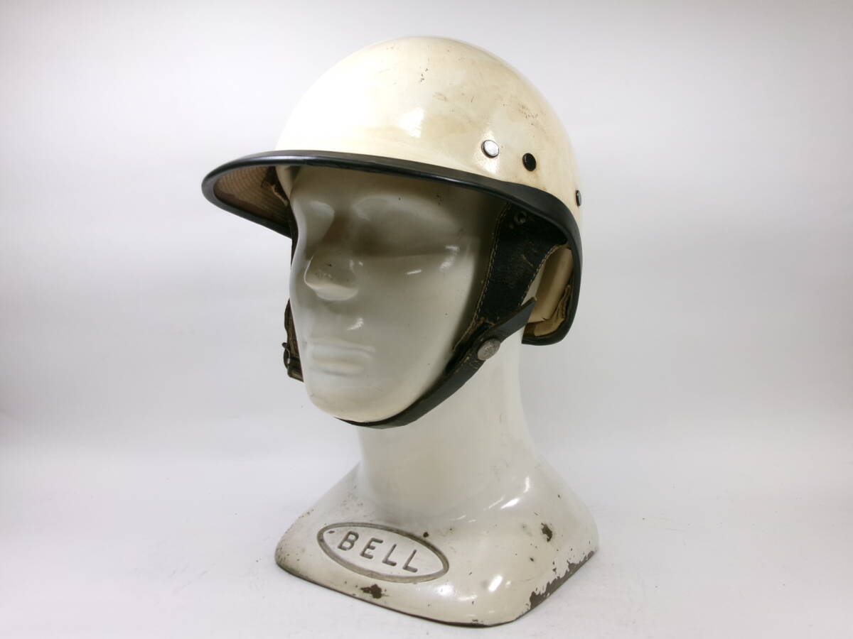 60s McHAL POLICE ツバ付き ビンテージ ハーフ ヘルメット / マック