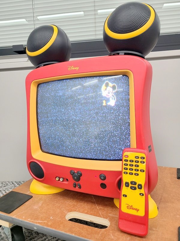 中古】☆限定品☆ □カーズ DVDコンボ ディズニー 14型ブラウン管TV