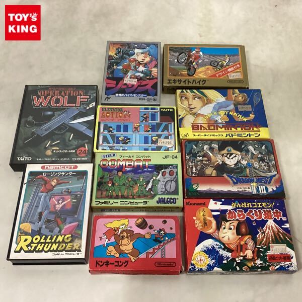 ファミリーコンピュータ カセット 箱付 説明書付□まとめて85本