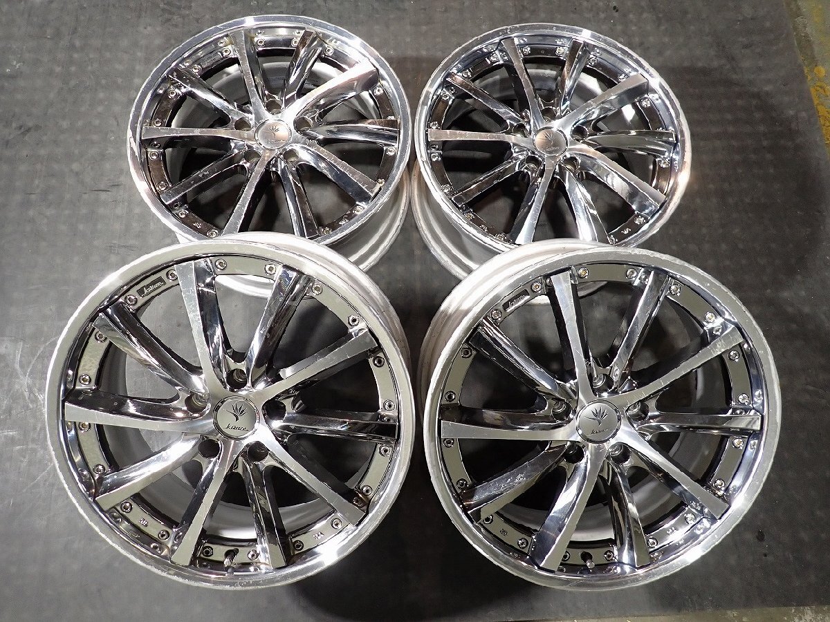中古】クレンツェ ヴィシュヌ18インチホイール9j10j114/5穴jzx100にて