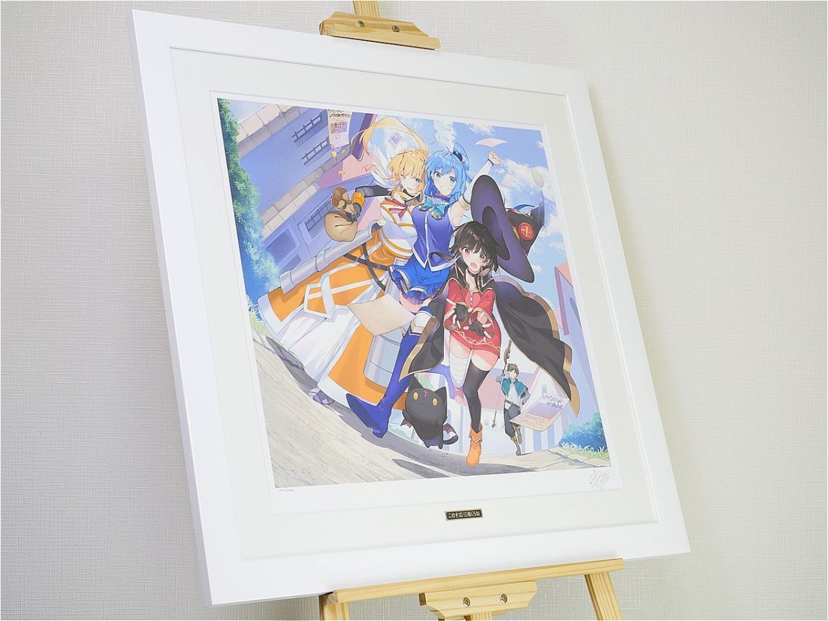 新品】この素晴らしい世界に祝福を！ 直筆サイン色紙 高橋李依 雨宮天