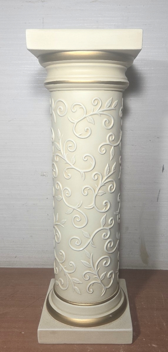 K-0233】大理石 花台 大理石円柱オブジェ フラワースタンド 置き台 K-0233】大理石 花台 大理石円柱オブジェ フラワースタンド 置き台