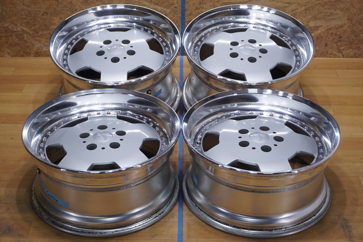 中古】希少 当時物 シュティッヒ ディッシュ 17×9J 8J ET＋35 PCD114.3 