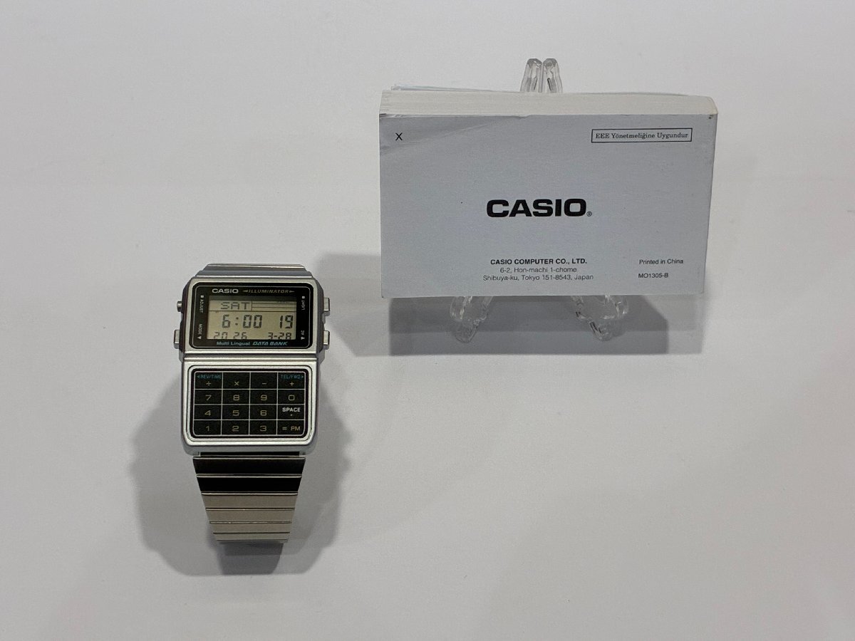 ☆廃盤完動品☆ヴィンテージ カシオ データバンクAB-10W アナログ+