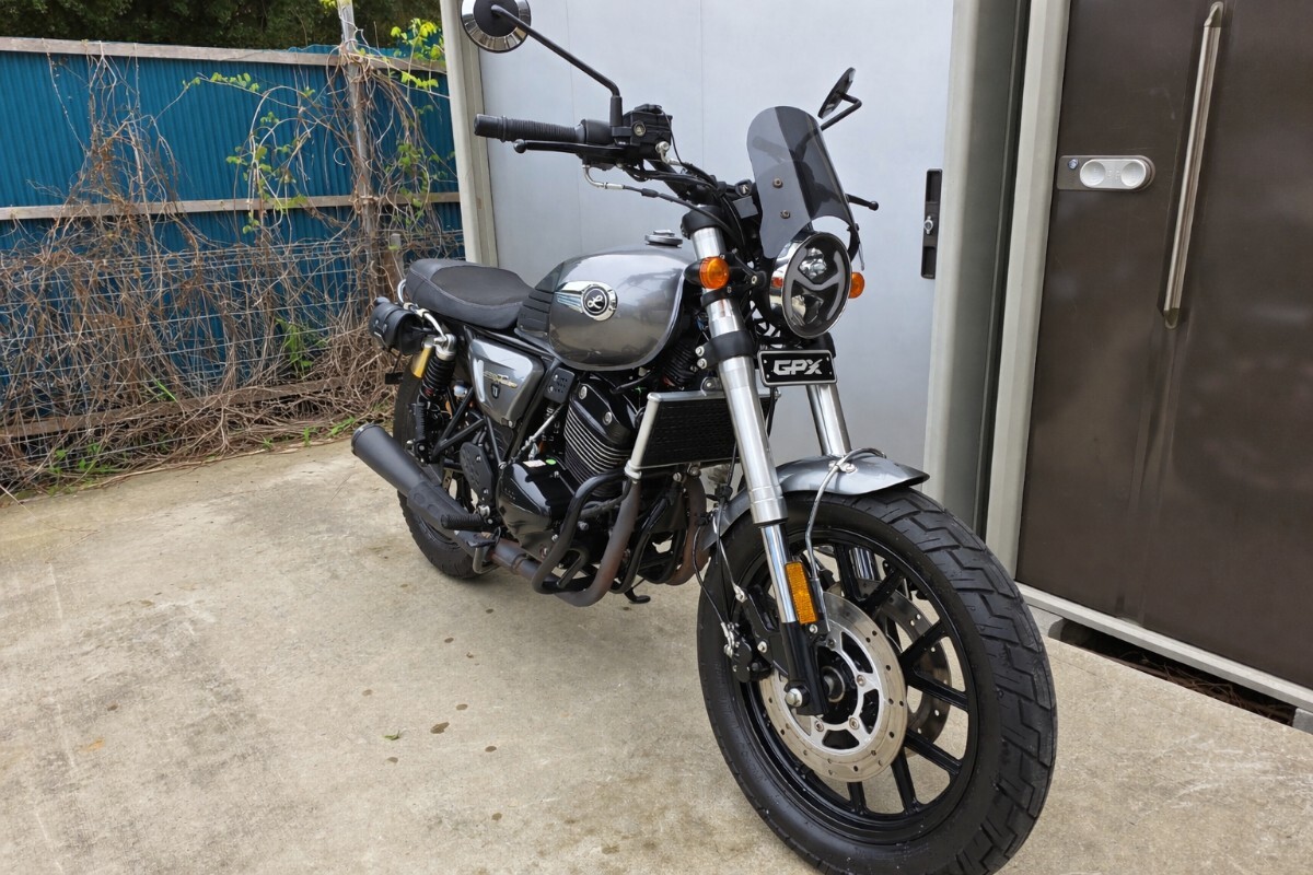 SR400 キタコ ビッグハンマー アルミタンク カフェレーサー 品番104-71