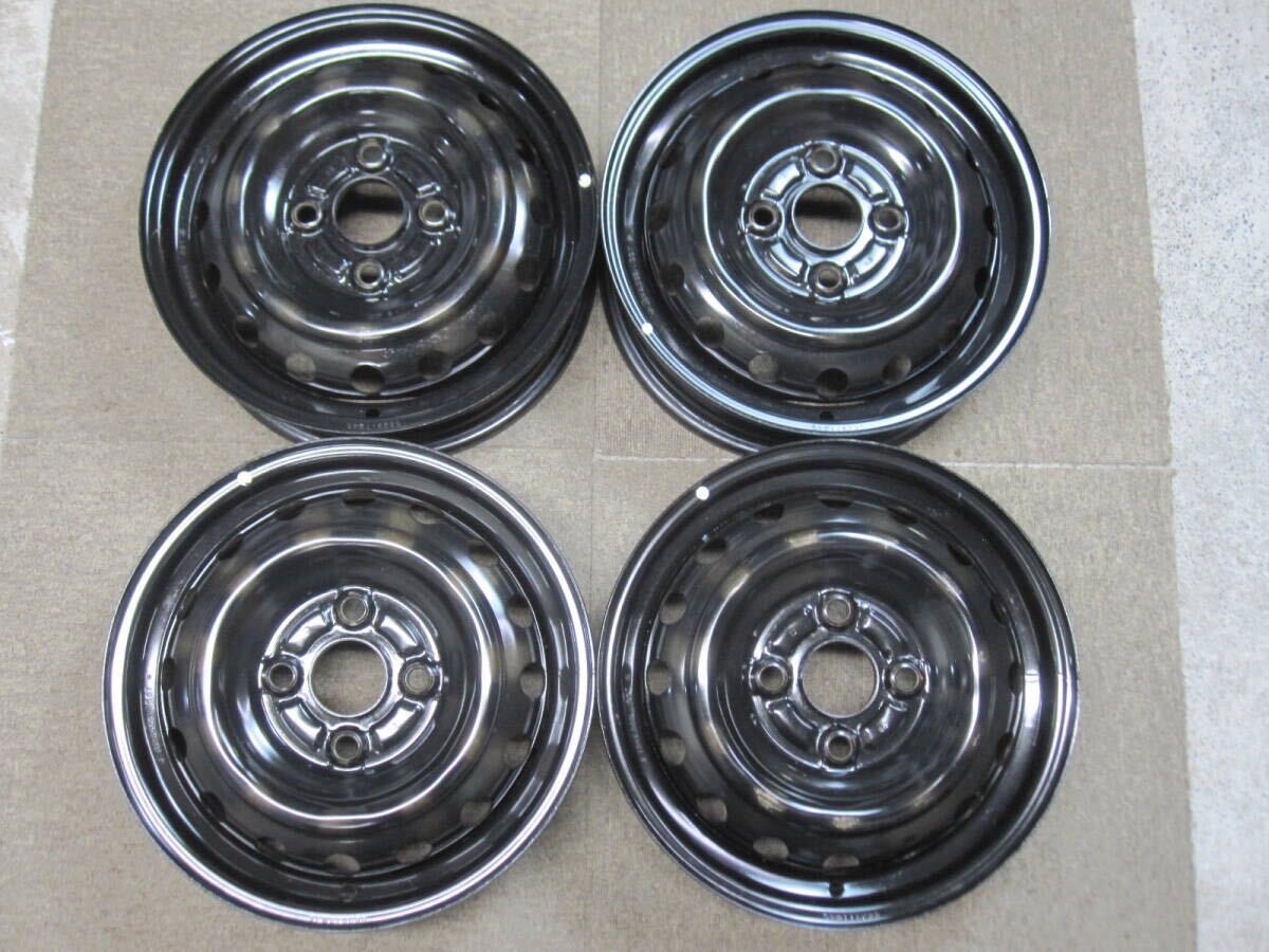 鉄チン 加工ホイール テッチン 13インチ 8j-1 PCD100 4H ハブ54mm 2本