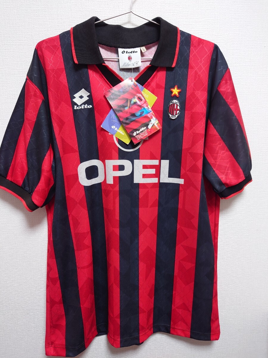 J7766*イタリア製*lotto/ロット*ACミラン*1997-98(H)*背番号6番