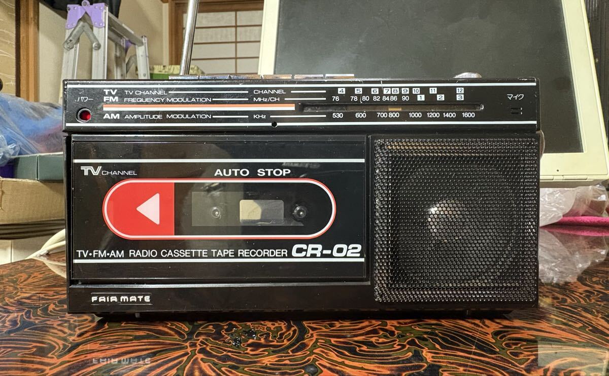 中古】昭和レトロ FAIR MATE フェアメイト RD-W99 ダブルカセット