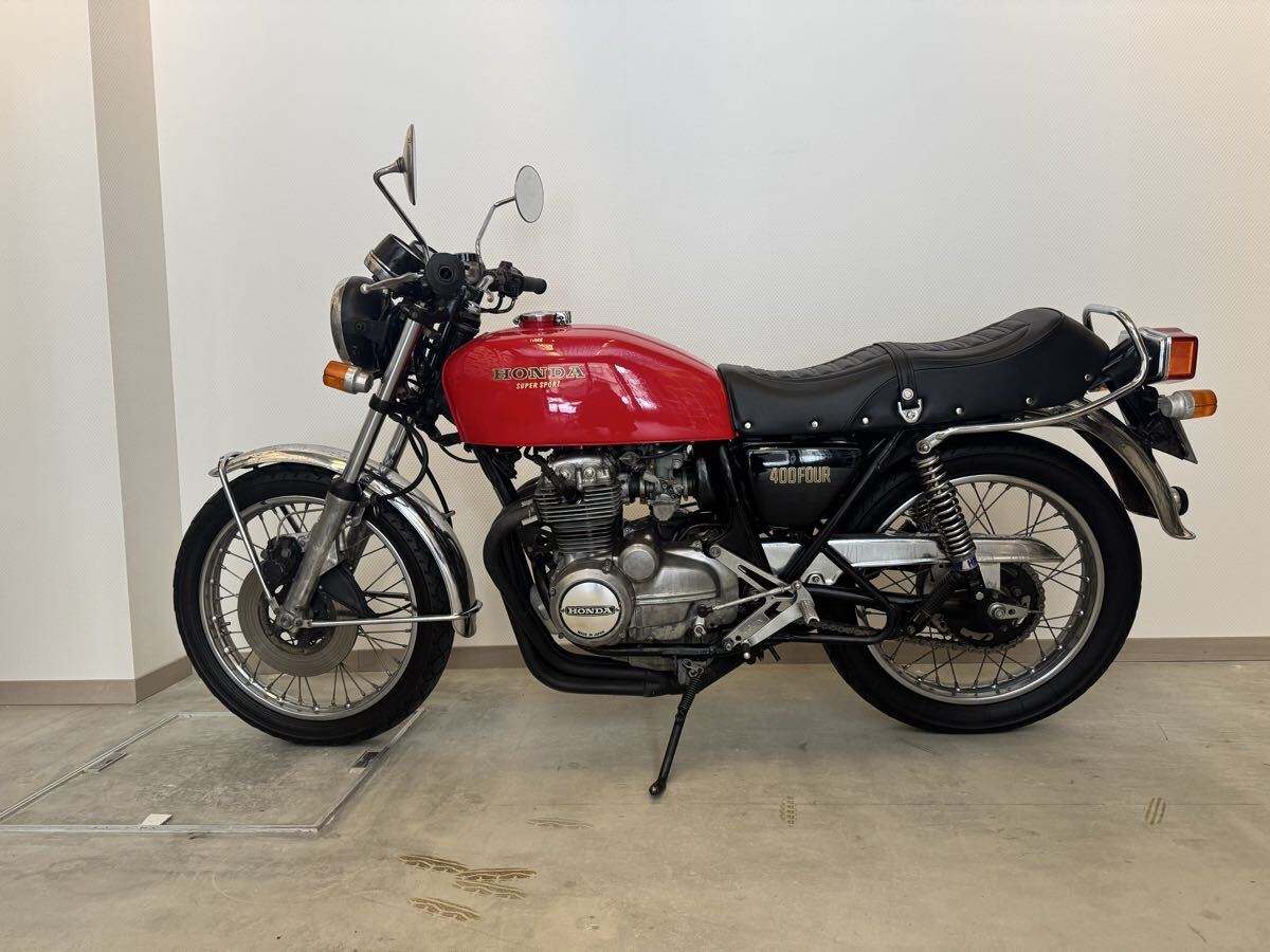 傷や汚れあり】程度良好！CB400F 手曲げ ショート管 70パイ マフラー